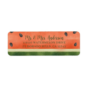 Watermelon Any Way You Slice it Summer Party Label