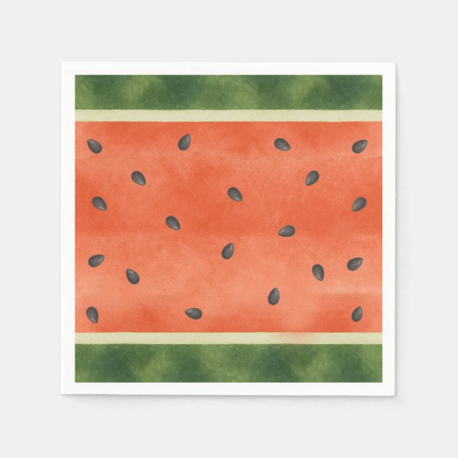 Watermelon Any Way You Slice it Summer Party Napkins (Front)