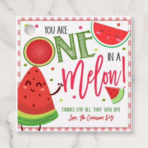 Watermelon Appreciation Gift Tag
