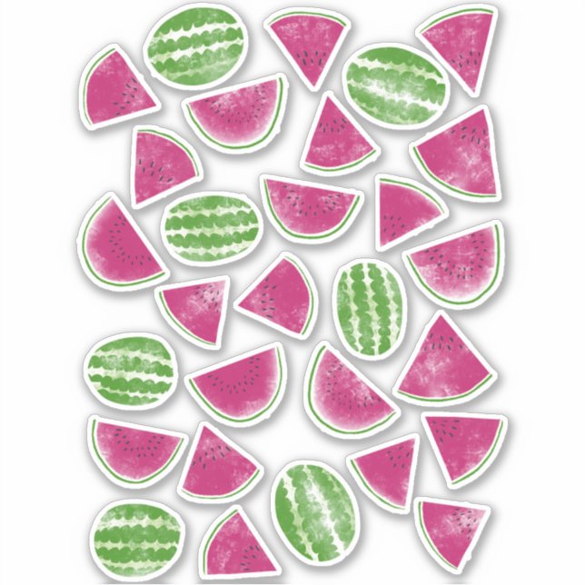 Watermelon Art Sticker (Front)