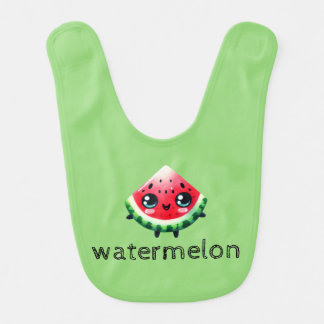 watermelon baby bib