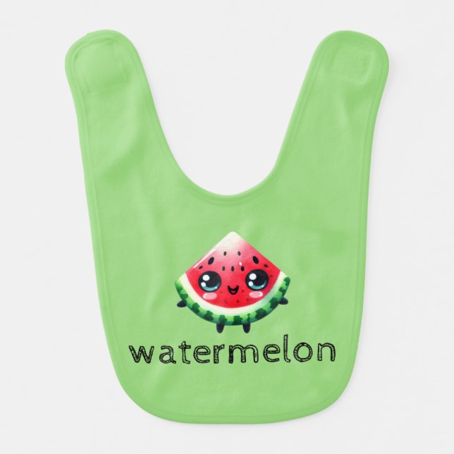watermelon baby bib (Front)