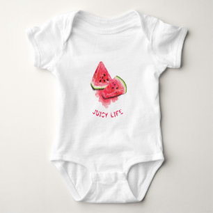 Watermelon Baby Bodysuit Funny - Custom Text