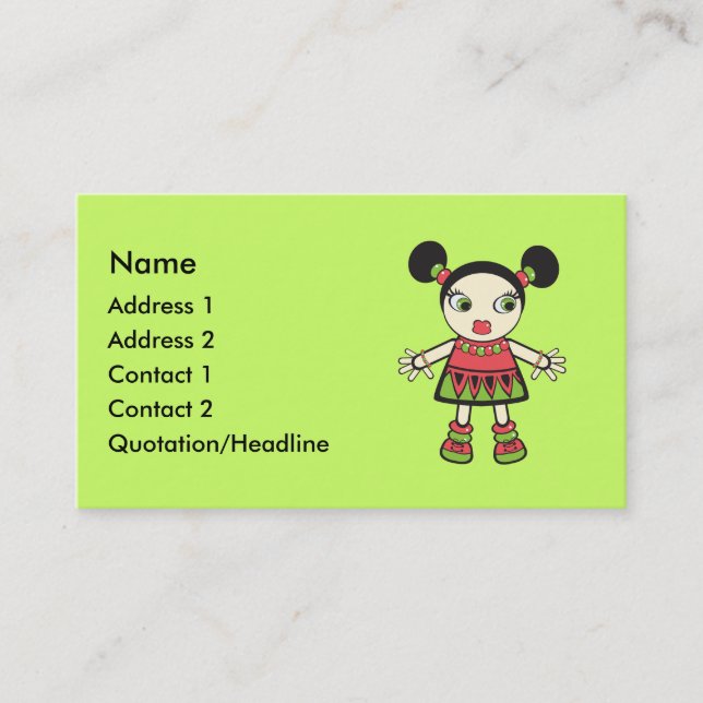 Watermelon baby business card (Front)