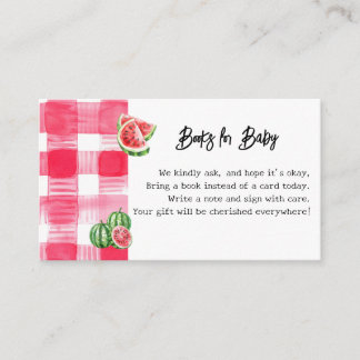 Watermelon Baby Shower Books for Baby Enclosure Ca