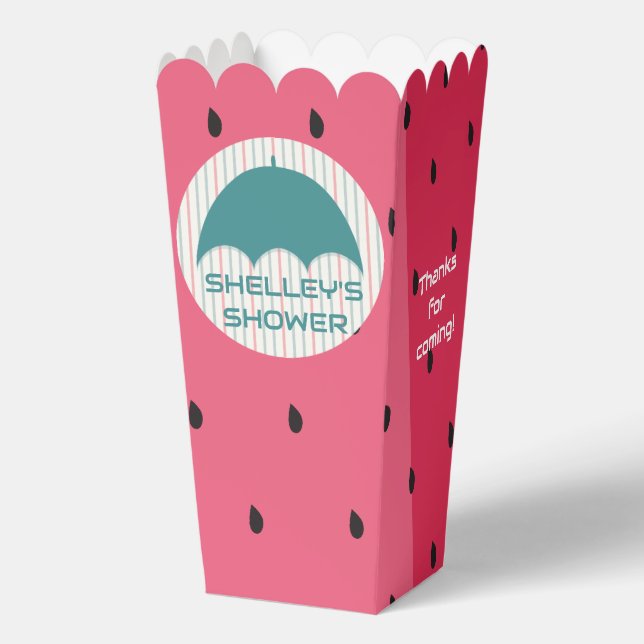 Watermelon Baby Shower Favor Boxes (Front)
