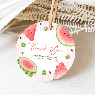 Watermelon Baby Shower Favor Tags