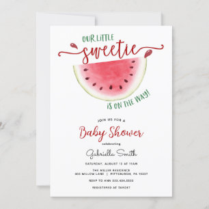 Watermelon Baby Shower Invitation