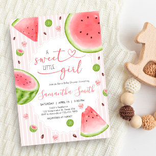 Watermelon Baby Shower Invitation