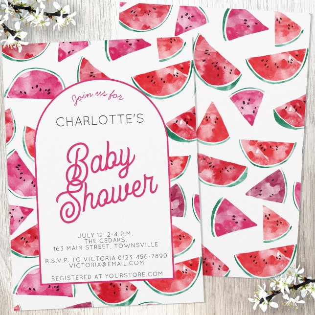 Watermelon Baby Shower Invitation (Creator Uploaded)