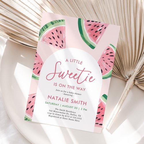 Watermelon Baby Shower Invitation