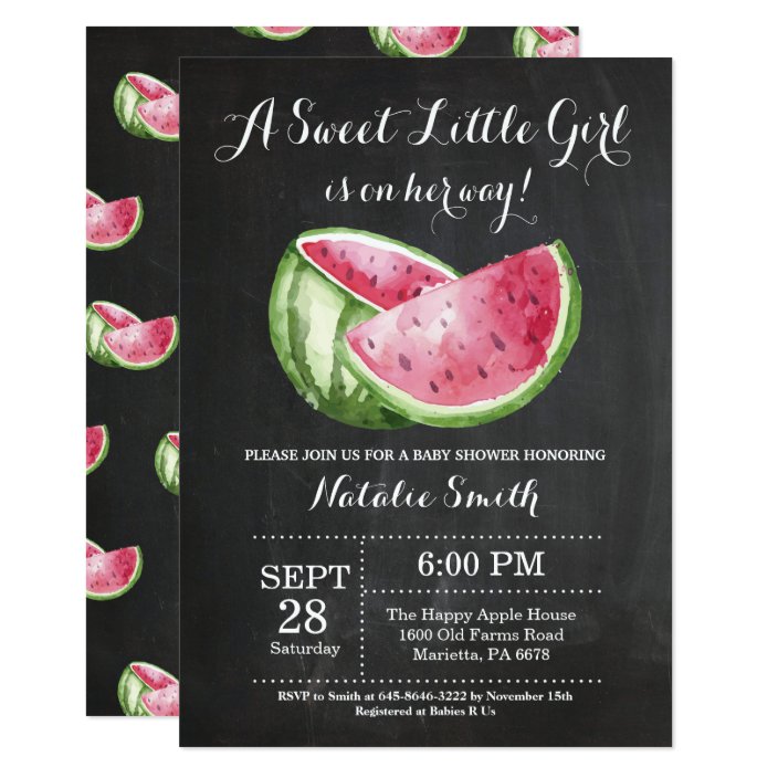 watermelon baby shower theme