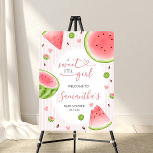 Watermelon Baby Shower Welcome Sign