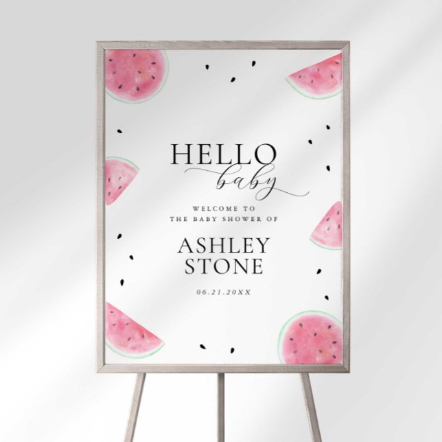 Watermelon Baby Shower Welcome Sign (Creator Uploaded)