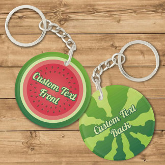 Watermelon Backgound Keychain