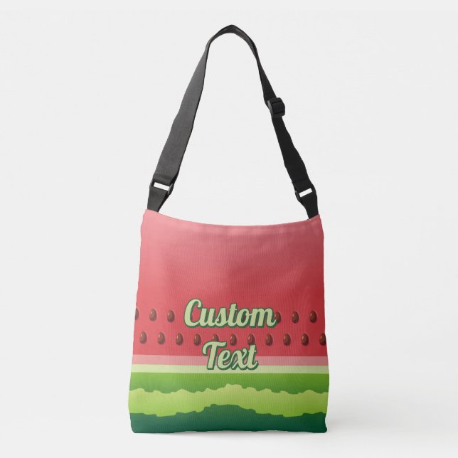 Watermelon Background Crossbody Bag (Front)