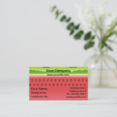 Watermelon Background Horizontal Business Card (Standing Front)