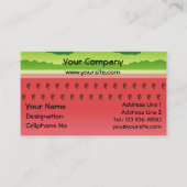 Watermelon Background Horizontal Business Card (Front)