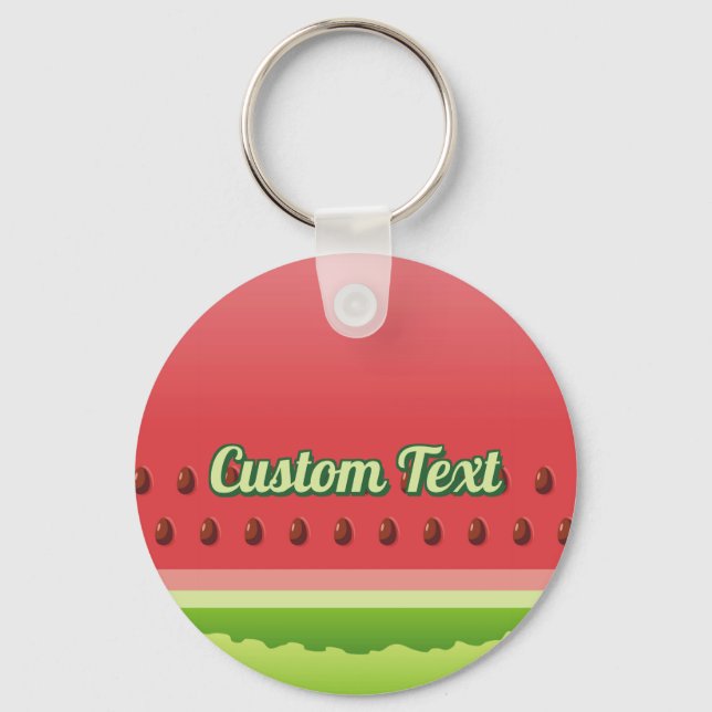 Watermelon Background Keychain (Front)