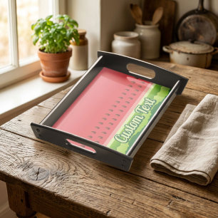 Watermelon Background Serving Tray