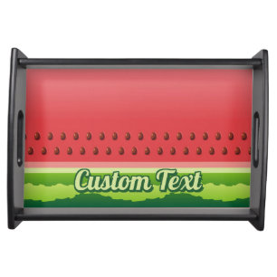 Watermelon Background Serving Tray