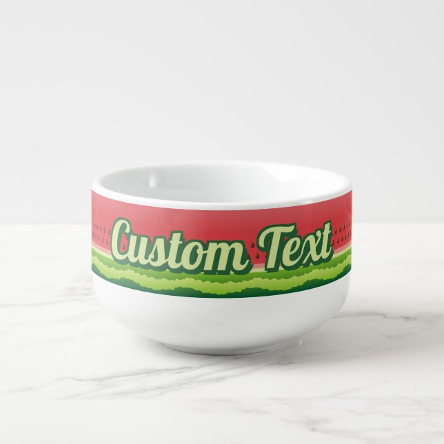 Watermelon Background Soup Mug (Front)