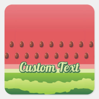 Watermelon Background Square Sticker