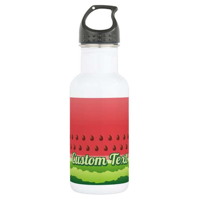 Watermelon Background Stainless Steel Water Bottle (Front)
