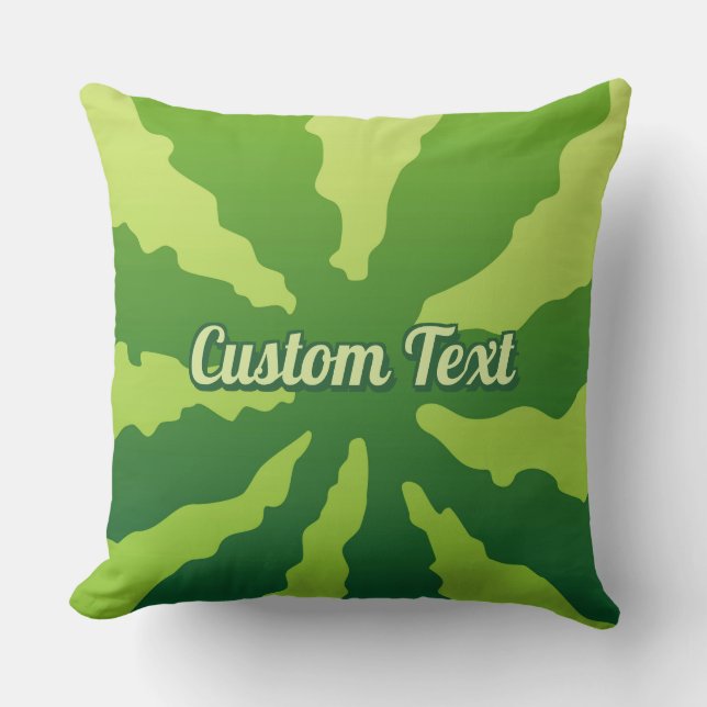 Watermelon background throw pillow (Front)