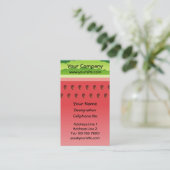 Watermelon Background Vertical Business Card (Standing Front)