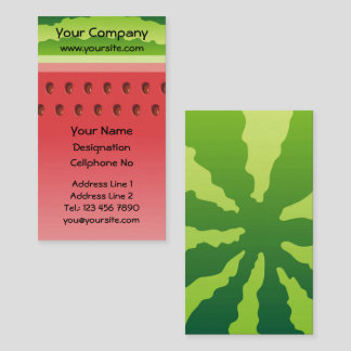 Watermelon Background Vertical Business Card