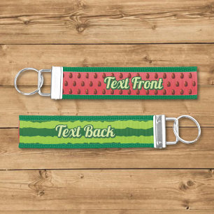 Watermelon Background Wrist Keychain