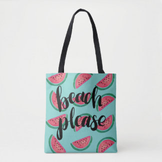 Watermelon Beach Please Tote