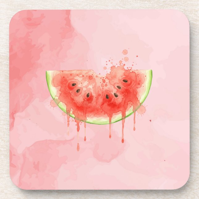 Watermelon Beverage Coaster (Front)