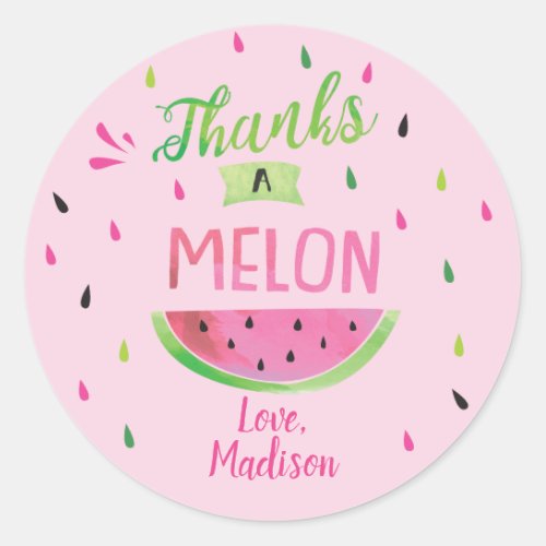 Watermelon Birthday Favor Stickers  Favor tags