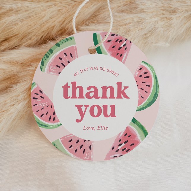 Watermelon Birthday Favor Tags (Creator Uploaded)
