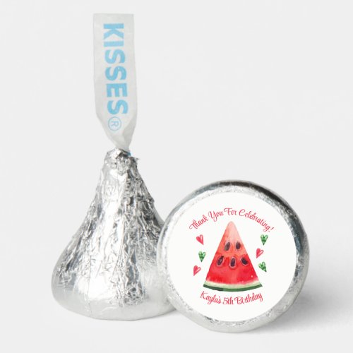 Watermelon Birthday Invitations Hersheys Kisses