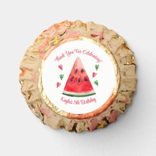 Watermelon Birthday Invitations Reeses Peanut Butter Cups