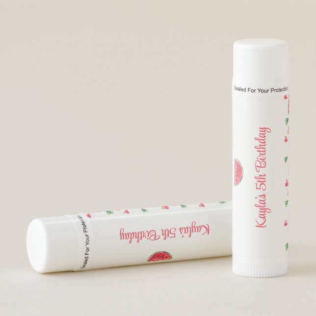 Watermelon Birthday Lip Balm (Front)