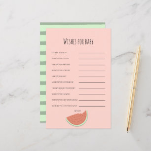 Watermelon Birthday Party Wishes for Baby