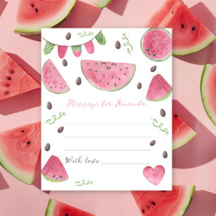 Watermelon birthday time capsule message