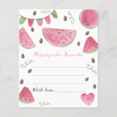 Watermelon birthday time capsule message (Front)