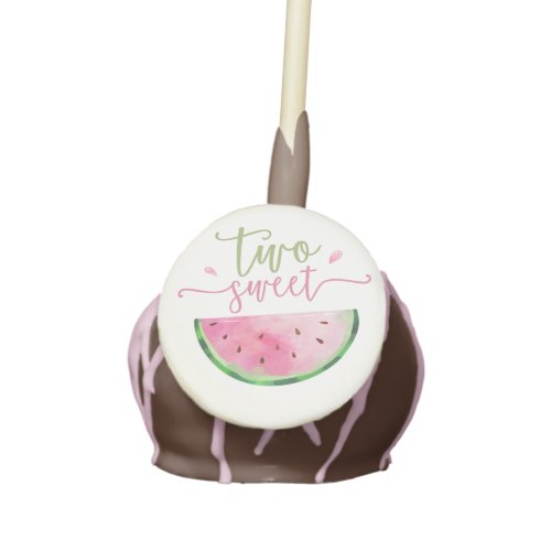 Watermelon Birthday Two Sweet Cake Pops