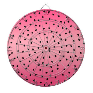 Watermelon Black Seeds Summer Vibes Juicy Pink Dart Board