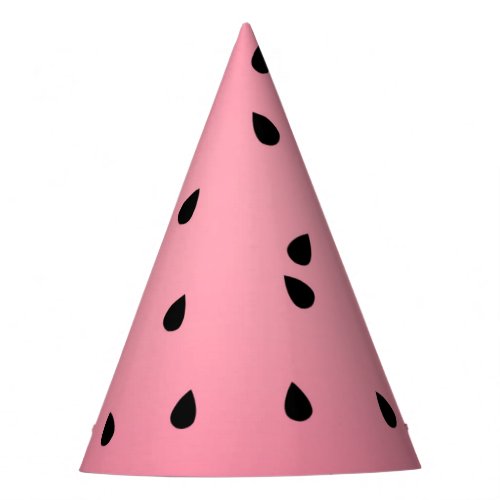 Watermelon Black Seeds Summer Vibes Juicy Pink Party Hat