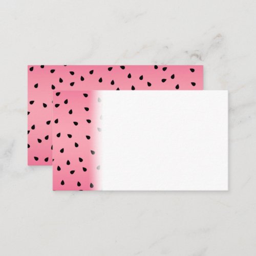 Watermelon Black Seeds Summer Vibes Juicy Pink Place Card