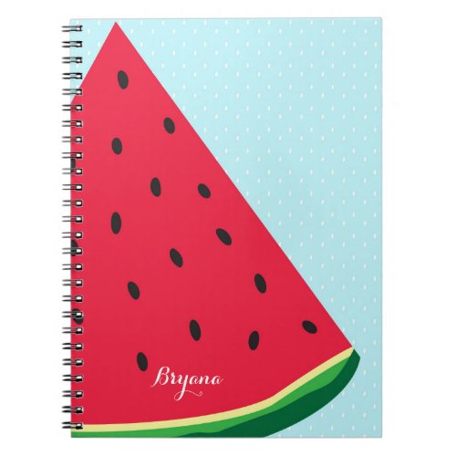 Watermelon Blue Fun Summertime Custom Journal
