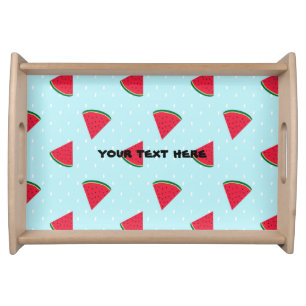 Watermelon Blue Fun Summertime Party Serving Serving Tray
