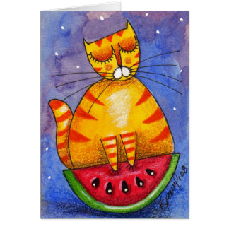 Watermelon Boat - Card