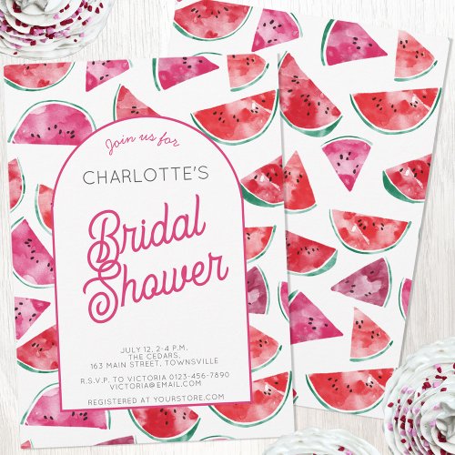 Watermelon Bridal Shower Invitation